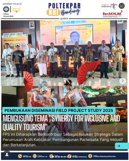 Opening of the 2025 Field Project Study Dissemination Seminar Carrying the Theme “Synergy for Inclusive and Quality Tourism”