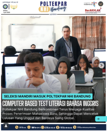 Seleksi Mandiri Masuk Poltekpar NHI Bandung Computer Based Test Literasi Bahasa Inggris