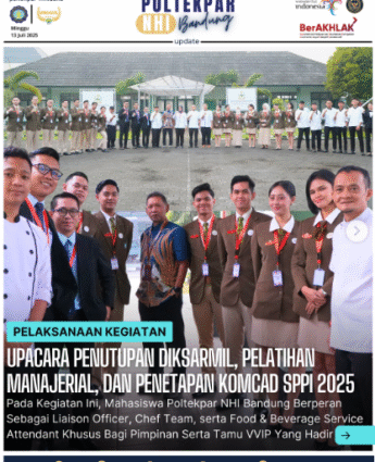 Implementation of the Closing Ceremony of DIKSARMIL, Managerial Training, and KOMCAD SPPI 2025 Designation