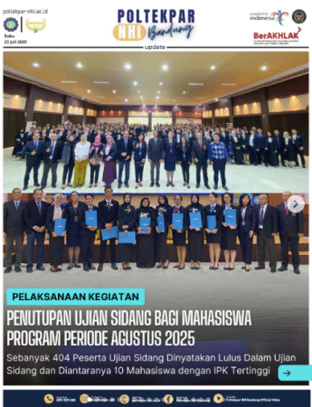 Implementation of the Final Thesis Defense Closing Ceremony for the August 2025 Program Period