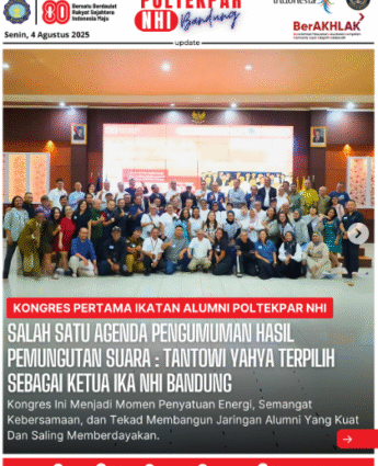 First Congress of the Poltekpar NHI Alumni Association: Announcement of Voting Results – Tantowi Yahya Elected as Chairman of IKA NHI Bandung