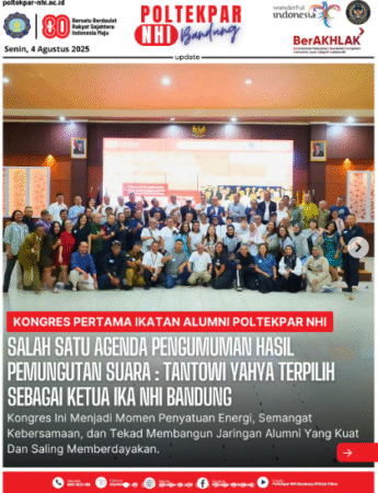 First Congress of the Poltekpar NHI Alumni Association: Announcement of Voting Results – Tantowi Yahya Elected as Chairman of IKA NHI Bandung