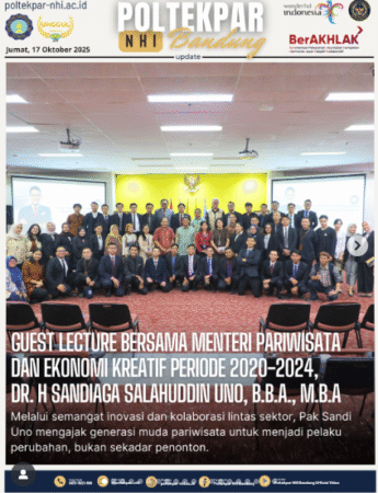 Guest Lecture Bersama Menteri Pariwisata Dan Ekonomi Kreatif Periode 2020-2024, Dr. H Sandiaga Salahuddin Uno, B.B.A., M.B.A