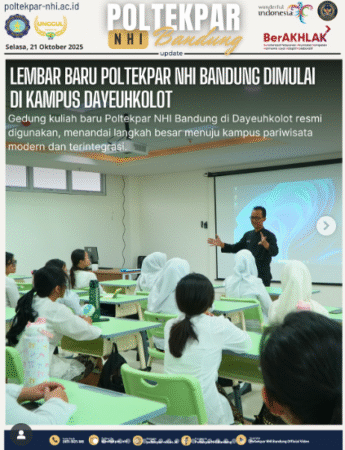 Lembar Baru Poltekpar NHI Bandung Dimulai Di Kampus Dayeuhkolot