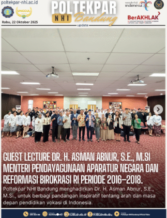 Guest Lecture Dr. H. Asman Abnur, S.E., M.Si Menteri Pendayagunaan Aparatur Negara Dan Reformasi Birokrasi Ri Periode 2016-2018