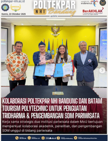 Kolaborasi Poltekpar NHI Bandung Dan Batam Tourism Polytechnic Untuk Penguatan Tridharma & Pengembangan Sdm Pariwisata