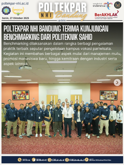 Poltekpar NHI Bandung Terima Kunjungan Benchmarking Dari Politeknik Sahid