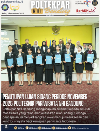 Penutupan Ujian Sidang Periode November 2025 Politeknik Pariwisata NHI Bandung