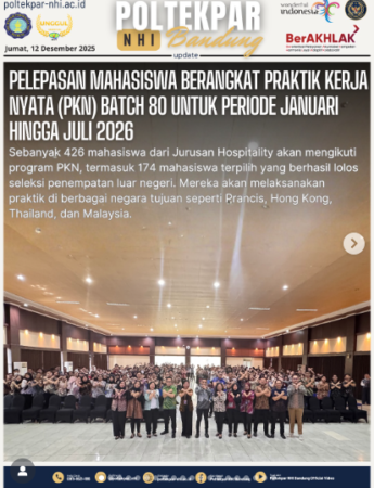 Pelepasan Mahasiswa Berangkat Praktik Kerja Nyata (PKN) Batch 80 Untuk Periode Januari Hingga Juli 2026