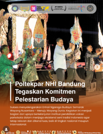 Poltekpar NHI Bandung Tegaskan Komitmen Pelestarian Budaya