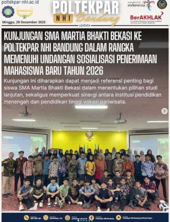 Kunjungan SMA Martia Bhakti Bekasi Ke Poltekpar NHI Bandung Dalam Rangka Memenuhi Undangan Sosialisasi Penerimaan Mahasiswa Baru Tahun 2026