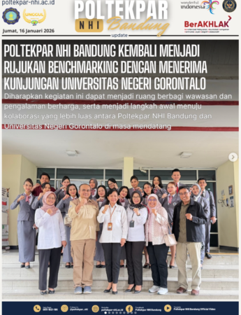 Poltekpar NHI Bandung Kembali Menjadi Rujukan Benchmarking Dengan Menerima Kunjungan Universitas Negeri Gorontalo