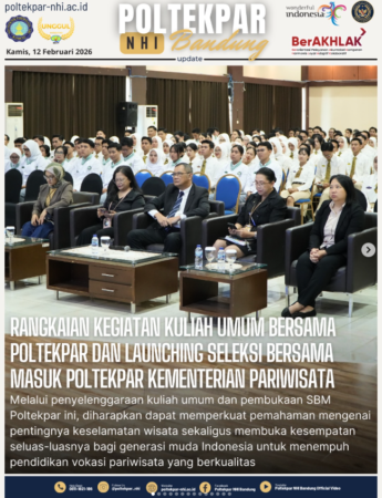 Rangkaian Kegiatan Kuliah Umum Bersama Poltekpar Dan Launching Seleksi Bersama Masuk Poltekpar Kementerian Pariwisata