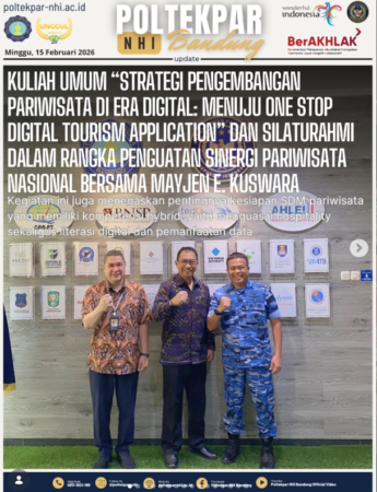 Kuliah Umum “Strategi Pengembangan Pariwisata Di Era Digital: Menuju One Stop Digital Tourism Application” Dan Silaturahmi Dalam Rangka Penguatan Sinergi Pariwisata Nasional Bersama Mayjen E. Kuswara