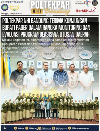 Poltekpar NHI Bandung Terima Kunjungan Bupati Paser Dalam Rangka Monitoring Dan Evaluasi Program Beasiswa Utusan Daerah