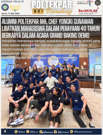 Alumni Poltekpar NHI, Chef Yongki Gunawan Libatkan Mahasiswa Dalam Perayaan 40 Tahun Berkarya Dalam Acara Grand Baking Demo
