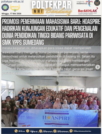 Promosi Penerimaan Mahasiswa Baru: Hoaspire Hadirkan Kunjungan Edukatif Dan Pengenalan Dunia Pendidikan Tinggi Bidang Pariwisata Di SMK YPPS Sumedang
