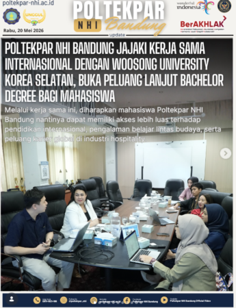 Poltekpar NHI Bandung Jajaki Kerja Sama Internasional Dengan Woosong University Korea Selatan, Buka Peluang Lanjut Bachelor Degree Bagi Mahasiswa