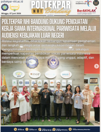 Poltekpar NHI Bandung Dukung Penguatan Kerja Sama Internasional Pariwisata Melalui Audiensi Kebijakan Luar Negeri
