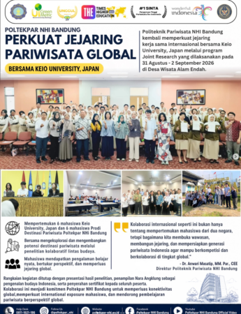 Poltekpar NHI Bandung Perkuat Jejaring Pariwisata Global Bersama KEIO University Japan