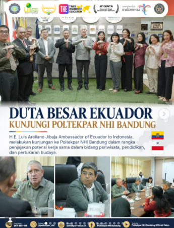 Duta Besar Ekuador Kunjungi Poltekpar NHI Bandung
