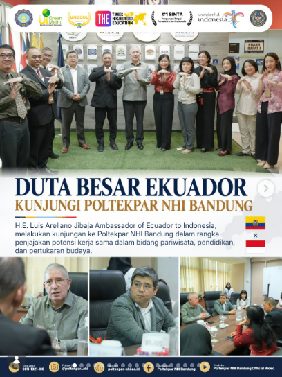 Duta Besar Ekuador Kunjungi Poltekpar NHI Bandung